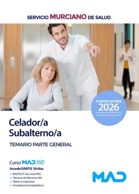 Celador/subalterno Del Servicio Murciano De Salud . Temario Gener