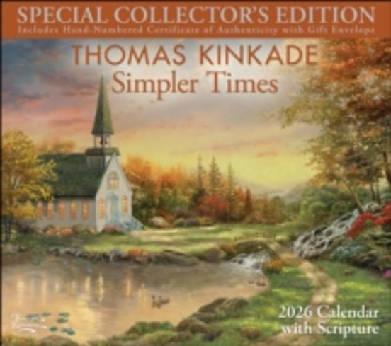 Thomas Kinkade Collectors Scripture Edition 2026 Deluxe Wall Cale Ndar