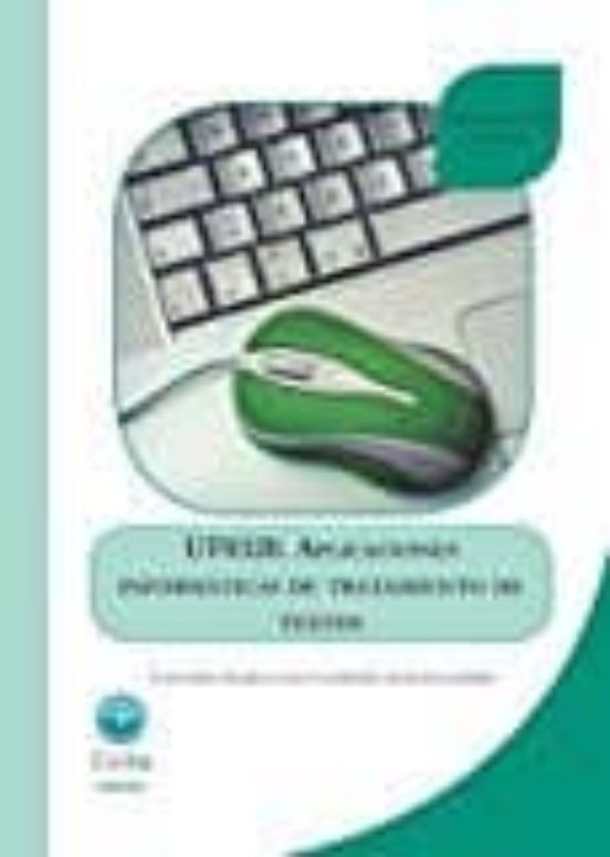 UF0320 Aplicaciones Informáticas De Tratamiento De Textos