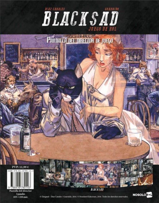 Blacksad: Pantalla Del Director De Juego