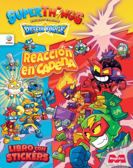 Libro De Stickers Superthings Rescue Force - Reacción En Cadena
