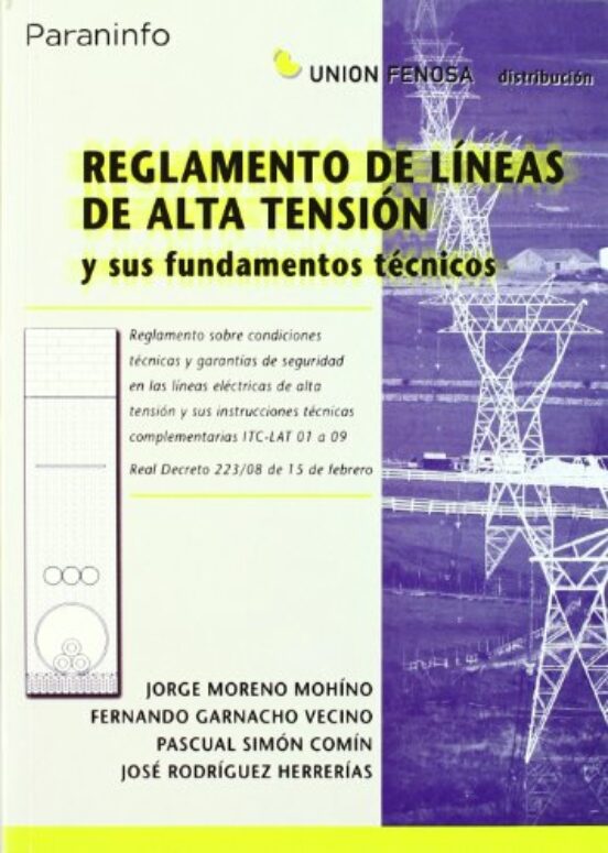 Reglamento Lineas Alta Tension Y Sus Fundamentos Tecnicos