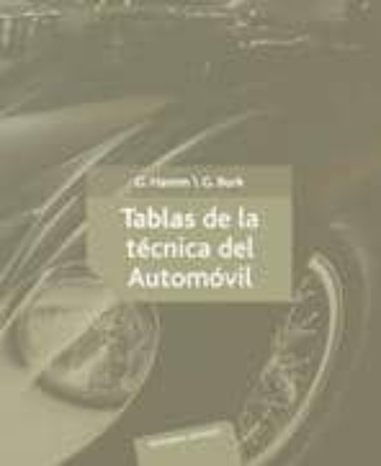 Tablas De La Técnica Del Automóvil