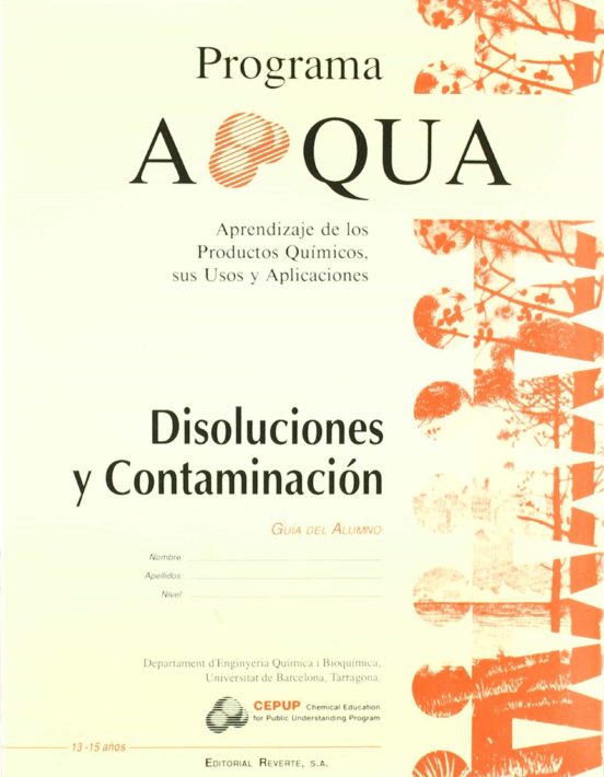 Disoluciones Y Contaminacion Guia Del Alumno