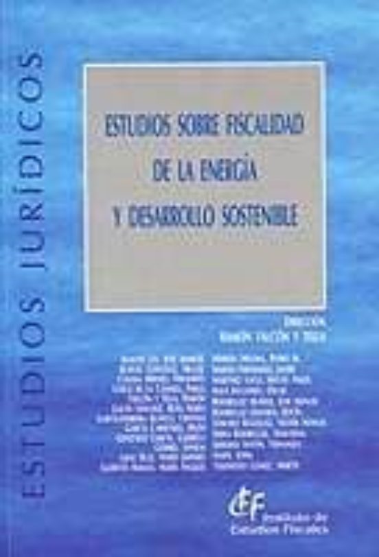 Estudios Sobre Fiscalidad De La Energia Y Desarrollo Sostenible