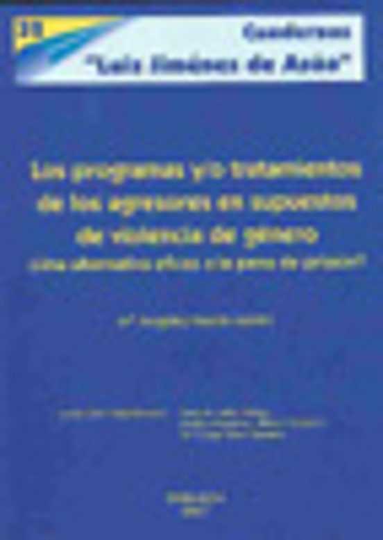 Los Programas Y/o Tratamientos De Los Agresores En Supuestos De V Iole