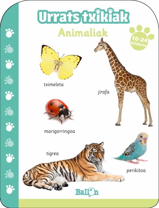 Urrats Txikiak - Animaliak 18-24 Hilabete