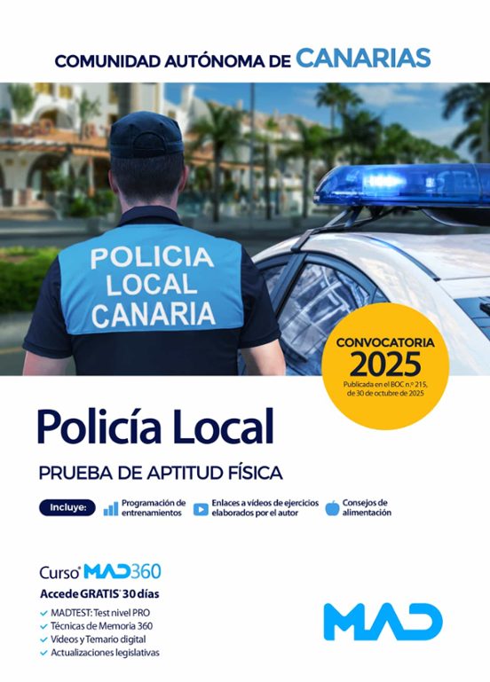 Policía Local De Canarias. Prueba De Aptitud Física 2025