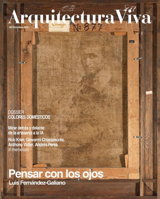 Arquitectura Viva Nº 260: Pensar Con Los Ojos