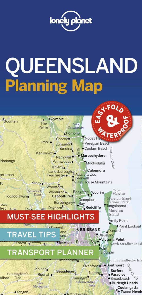 Lonely Planet Queensland Planning Map 1 2019