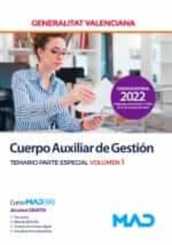 Cuerpo Auxiliar De Gestión De La Generalitat Valenciana. Temario Parte