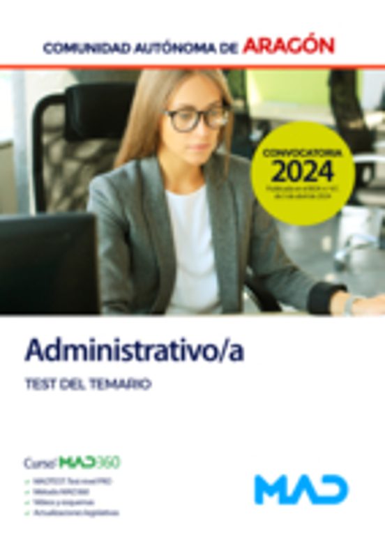 Administrativo/a. Test Del Temario Comunidad Autónoma De Aragón