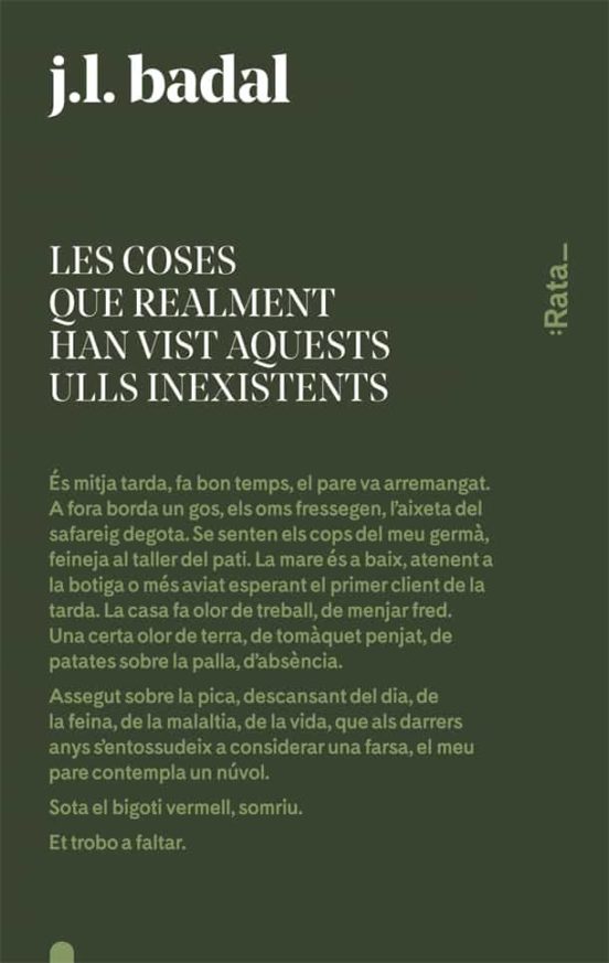 Les Coses Que Realment Han Vist Aquests Ulls Inexistents