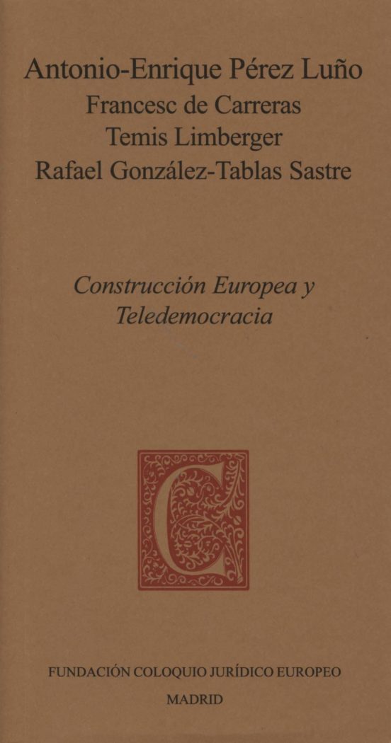 Construcción Europea Y Teledemocracia