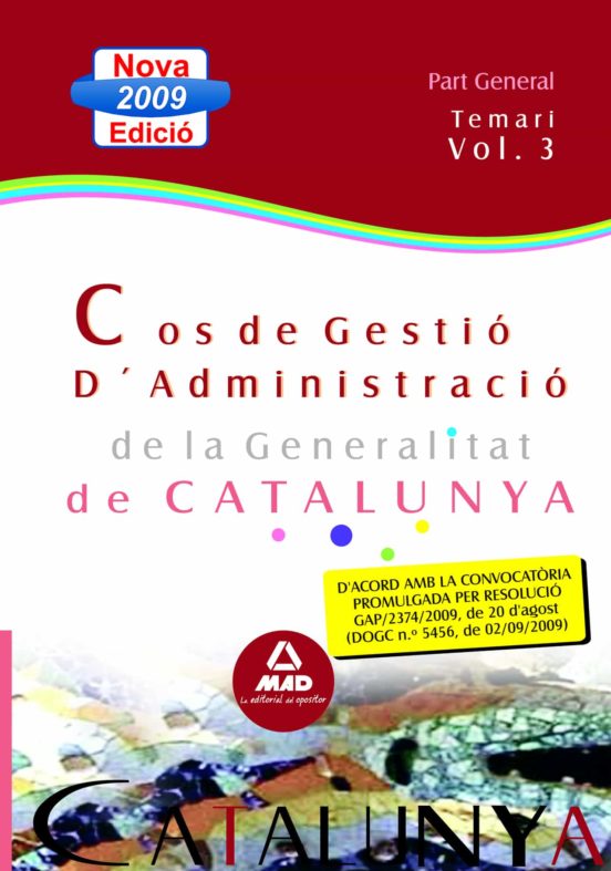 Cos De Gestio Dadministracio De La Generalitat De Catalunya. Escala Ge