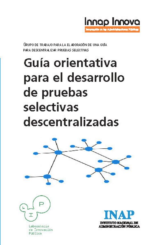 Guia Orientativa Para El Desarrollo De Pruebas Selectivas Descentraliz