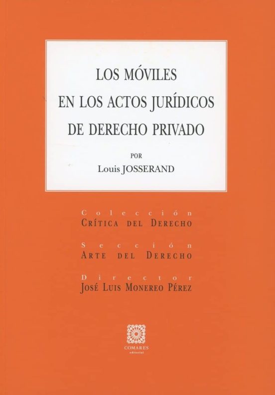 Móviles En Los Actos Jurídicos De Derecho Privado