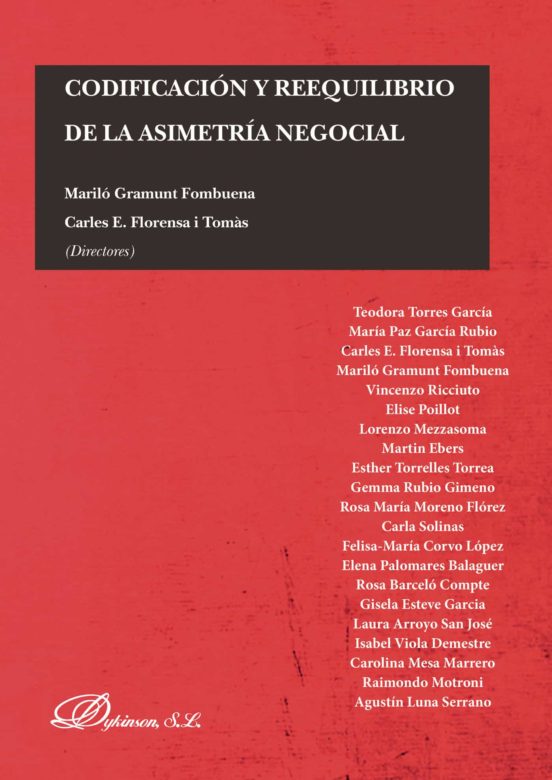 Codificación Y Reequilibrio De La Asimetría Negocial