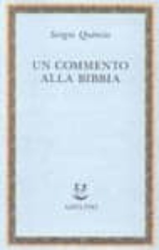 Un Commento Alla Bibbia