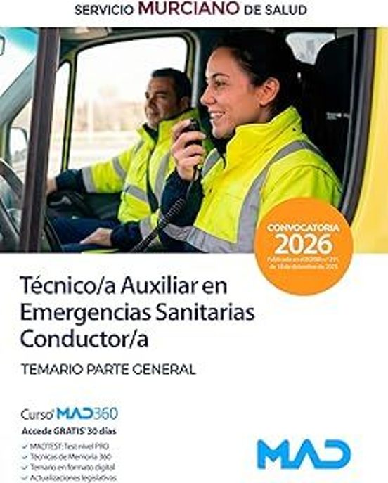 Técnico Auxiliar En Emergencias Sanitarias / Conductor Del Servic Io M