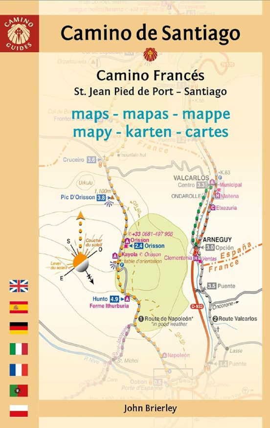 Mapa-guía Camino De Santiago