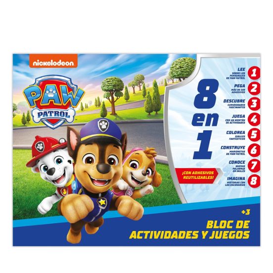 Patrulla Canina. Ludum Bloc De Actividades Y Juegos 8 En 1