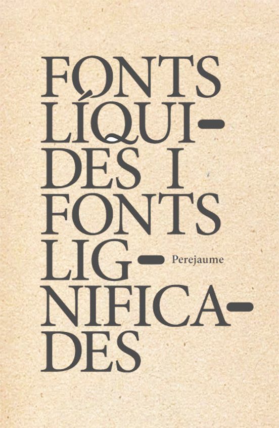 Fonts Líquides I Fonts Lignificades