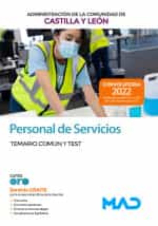 Personal De Servicios. Temario Común Y Test Comunidad Autónoma De Cast