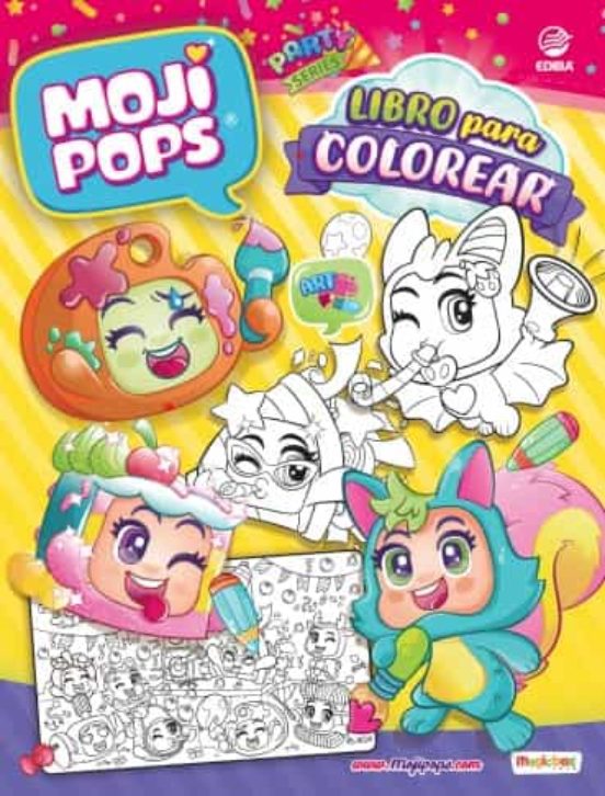 Libro Para Colorear Moji Pops Serie Party - España