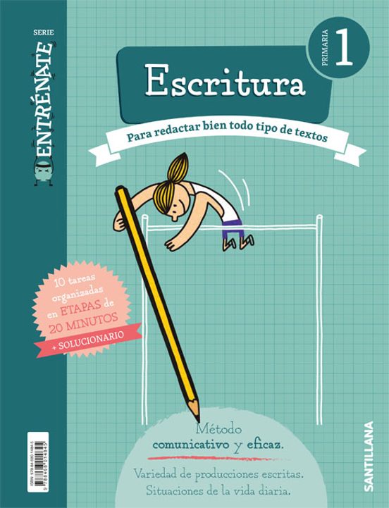 Entrénate. Cuaderno Escritura 1 Primaria