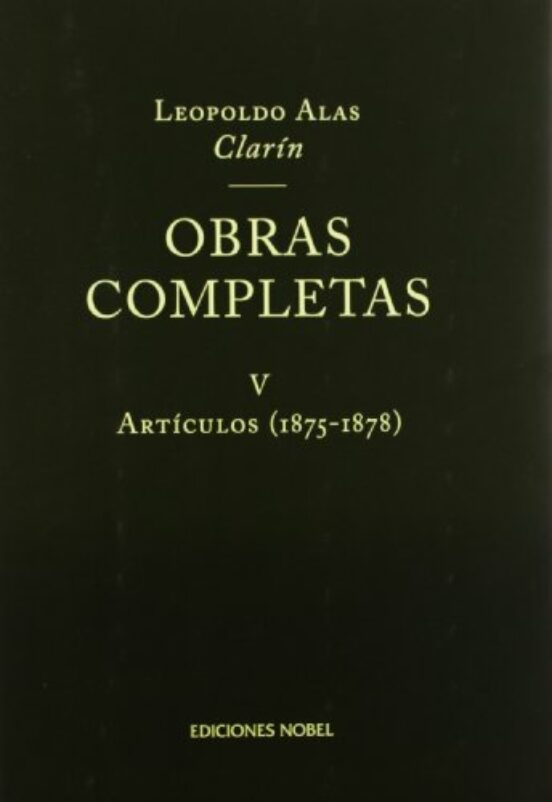 Obras Completas V: Articulos