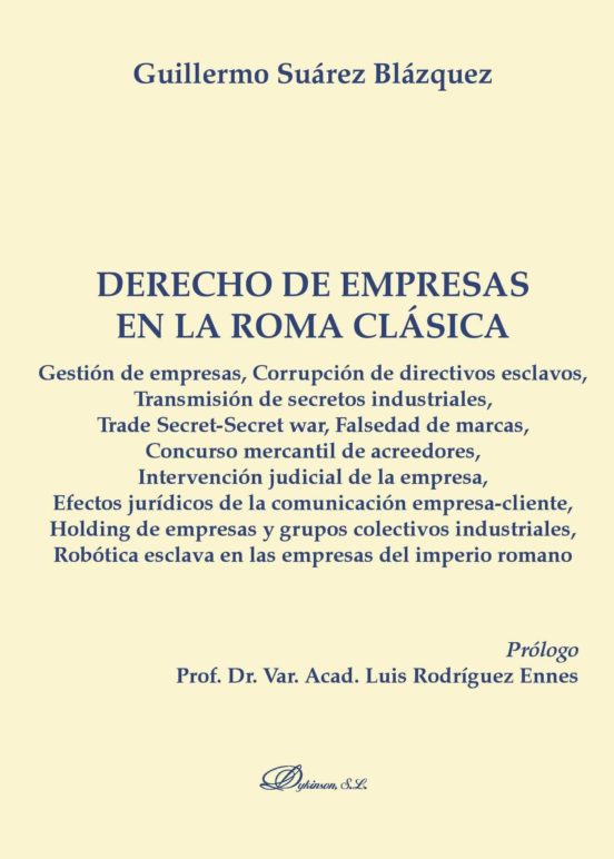 Derecho De Empresas En La Roma Clásica