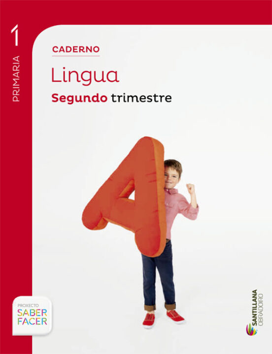 Caderno Lingua 1 Primaria Segundo Trimestre Saber Facer Santillana Obr