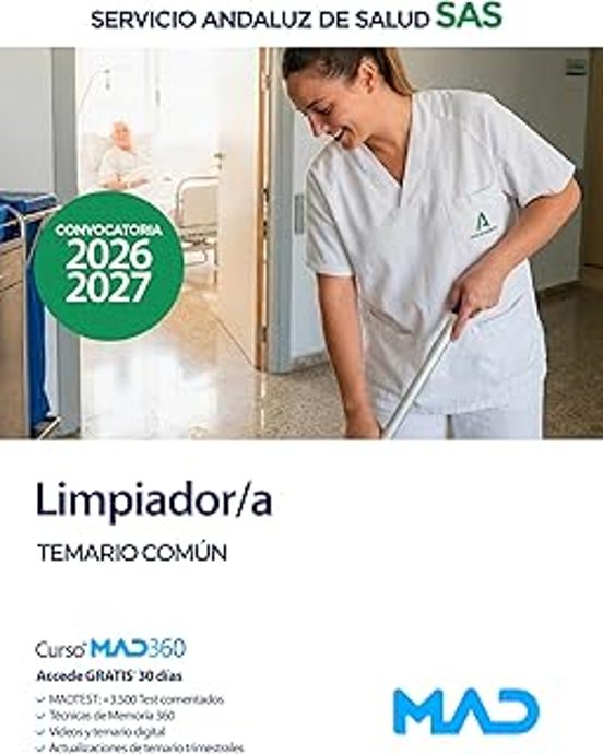 Limpiador / A Del Servicio Andaluz De Salud . Temario Común