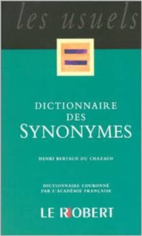 Robert Des Synonymes Poche