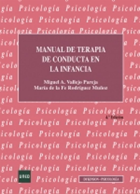 Manual De Terapia De Conducta En La Infancia