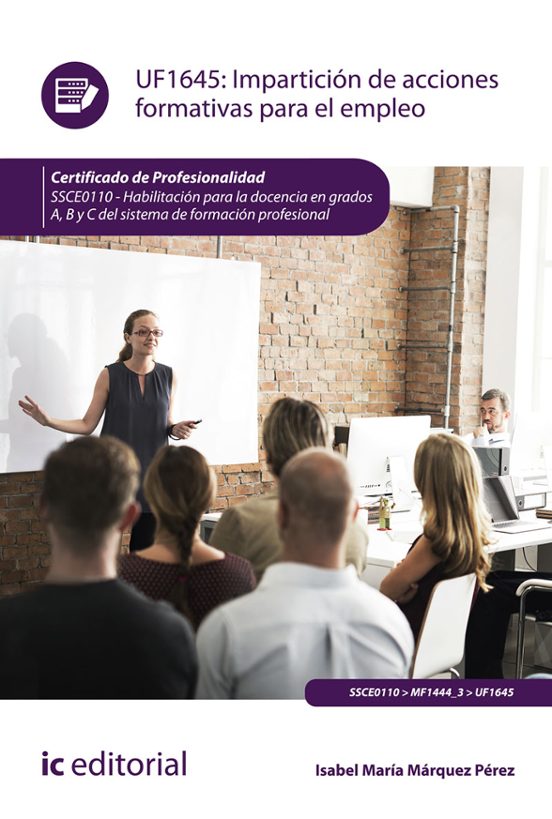 Ssce0110 Impartición De Acciones Formativas Para El Empleo H