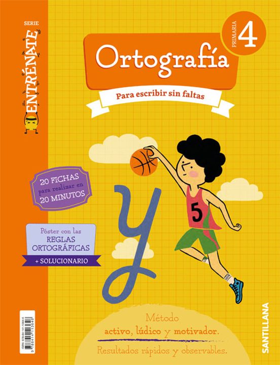 Entrénate. Cuaderno Ortografía 4 Primaria