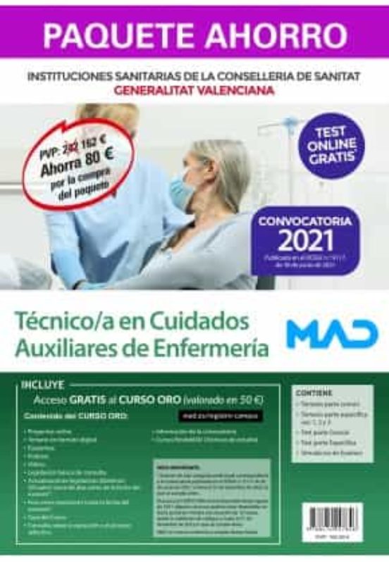 Paquete Ahorro Test Papel Tecnico/a En Cuidados Auxiliares De Enfrmerí