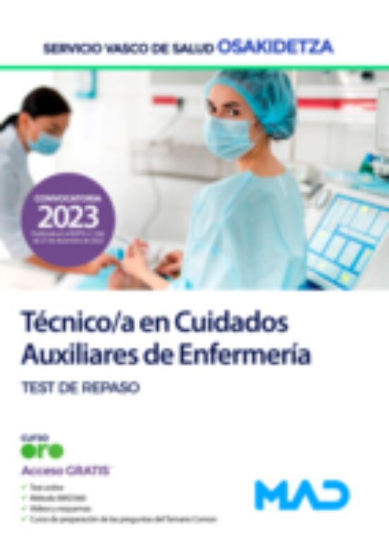 Técnico/a En Cuidados Auxiliares De Enfermería. Test De Repaso Servici