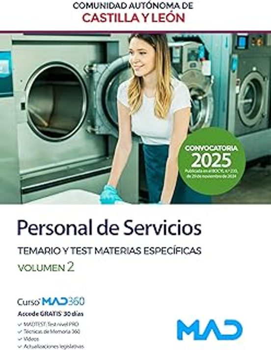 Personal De Servicios . Temario Y Test Mate