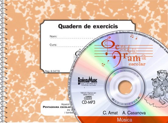 Pentagrama Escolar 4 Quadern+cd