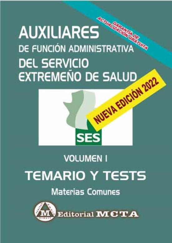 Auxiliares Del Servicio Extremeño De Salud Materias Comunes