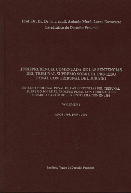 Jurisprudencia Comentada De Las Sentencias Del Tribunal Supremo S Obre