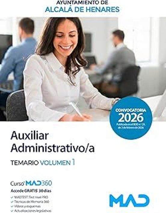 Auxiliar Administrativo / A Del Ayuntamiento De Alcalá De Henares . Te