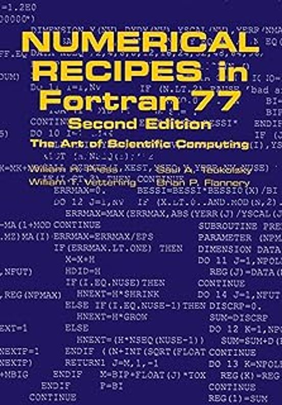 Numerical Recipes In Fortran 77: Volume 1 Volume 1 Of Fortran Numerica