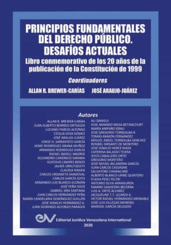 Principios Fundamentales Del Derecho Público. Desafíos Actuales