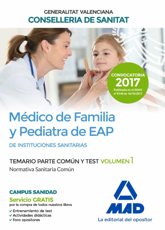Medico De Familia Y Pediatra De Eap De Instituciones Sanitarias De La