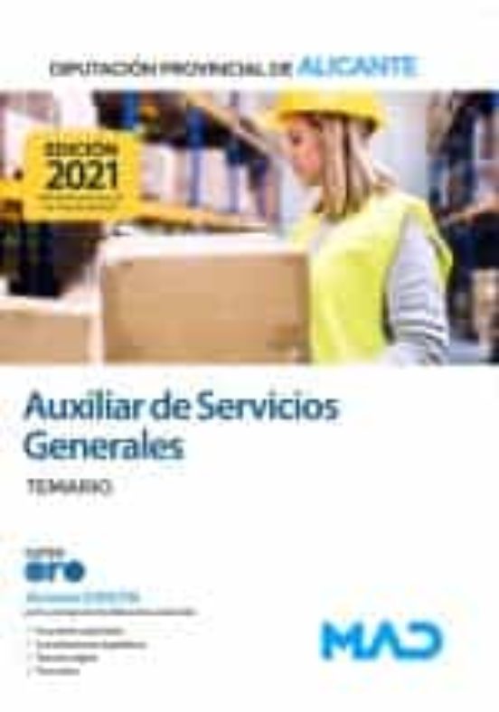 Auxiliar De Servicios Generales De La Diputación Provincial De Alicante. Temario