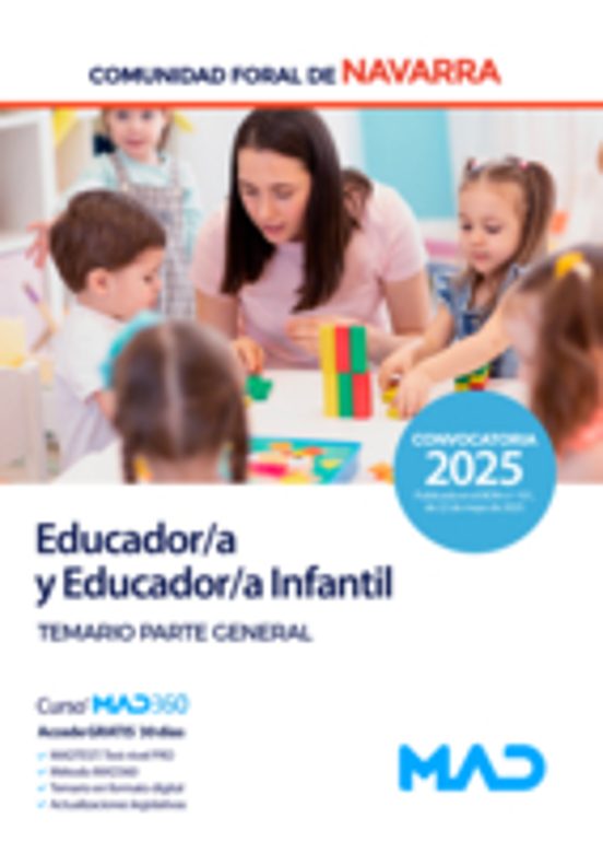 Educadores Infantiles De La Comunidad Foral De Navarra. Temario Parte
